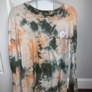 RIPNDIP Flowers For Bae Green & Pink Acid Wash